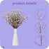 24 17inch Winter Decorations Pcs Artificial Berry Stems White Berry Picks for Christmas Holiday Flower Arrangements