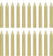Mega Candles 20 pcs Unscented Gold Mini Taper Spell Candles, 4 Inch Tall, Magic & Rituals