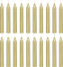 Mega Candles 20 pcs Unscented Gold Mini Taper Spell Candles, 4 Inch Tall, Magic & Rituals