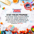 Stay Fresh Sugar Storage Container Kitchen Discovery Snap Close Sugar Canister Keeps Granules Fresh, Pourable