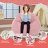 lilanoon 2FT 2' Bean Bag Chair with Ultra Soft Velvet Cover Bean Bag Sofa with Memory Foam Bean Bag Chairs with Large