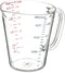 Carlisle FoodService Products 4314307 Commercial Plastic Measuring Cup, Clear, 1 Quart