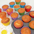 Gifbera Bright Rainbow Jumbo Cupcake Liners, 400-Count Large Colorful Paper Baking Cups