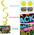 Bessmoso 28PCS 80s Party Decorations – Retro Hanging Swirls & Ceiling Streamers for 1980s Birthday