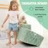 2-in-1 Kid Sofa, Toddler Chair, Flannel Kids Fold Out Couch, Toddler Convertible Sofa to Lounger, Flip Open Couch