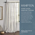 Elrene Home Fashions Hampton Stripe Sheer Window Curtain, 52" x 84" (1 Panel), Grey Color