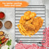 Air Fryer Wire Rack for Ninja Foodi 10 in 1 DT201 DT251, 14.4''*11.4'' Stainless Steel Baking Tray Rack