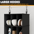 SpaceAid 2 Pack Hanging Closet Organizer with Dividers, 24 Compartments Hanging Shoe Shelves for Closet