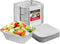 Stock Your Home 1 Lb Aluminum Disposable Cookware with Lids (25 Pack) - Foil Pans & Cardboard Lids for Takeout