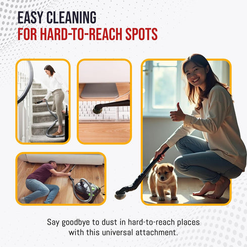 MP Maresh Products Household Cleaning Vacuum Brush Attachment - Soft Dust Floor Brush, Horse Hair Vacuum Cleaner
