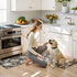 2 Sink,Laundry,Office(17''x29''+17''x47'') LEEVAN Anti Fatigue Mats for Kitchen Floor Piece,Cushioned Memory Foam Black