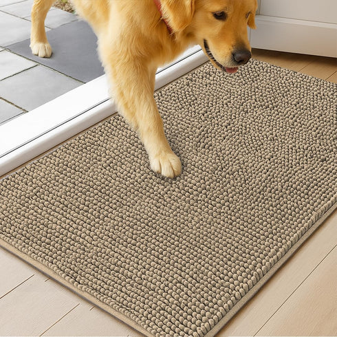 MudGuard Mat Dog Door Mat for Muddy Paws, Super Absorbent Microfiber, Non-Slip