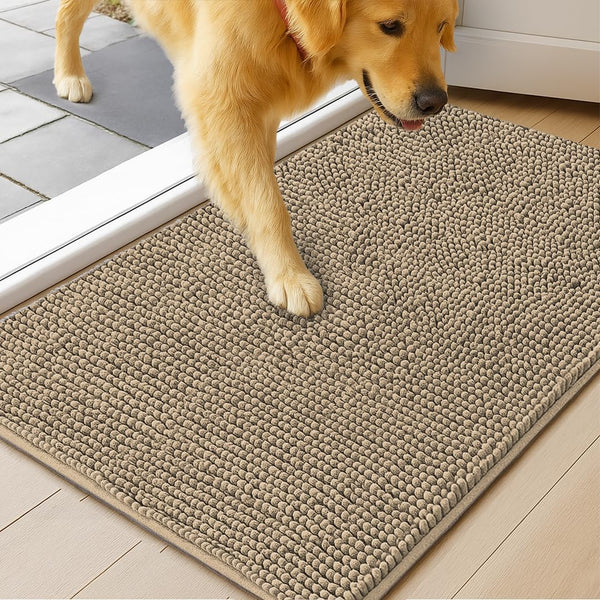 MudGuard Mat Dog Door Mat for Muddy Paws, Super Absorbent Microfiber, Non-Slip