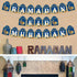 WATINC 2 in 1 Ramadan Banner Eid Mubarak Decoration, No DIY Needed Hanging Banners Decor for Home, Tree, Wall 10 Feet