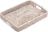 Hipiwe Rattan Serving Tray with Handles Handwoven Basket Tray for Storage Breakfast Dessert Fruit Decorative Tray