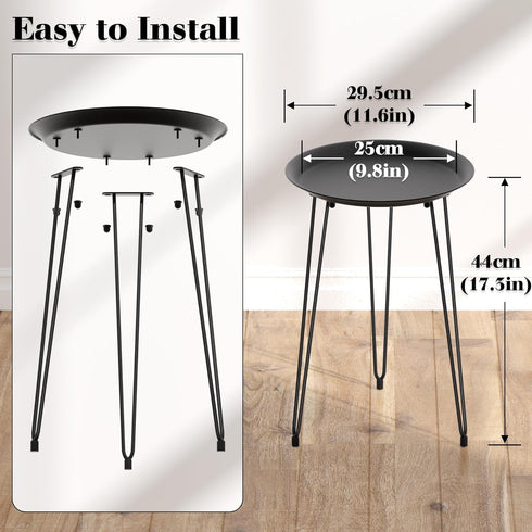 1 Pack SUEH DESIGN Plant Stand Indoor, Metal Plant Stand Round Plant Table Heavy Duty Plant Stool Tall Flower Pot