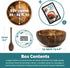 Jungle Culture Coconut Bowl & Spoon with FREE eBook, Wooden Salad Serving Bowl, Eco Friendly Vegan Gift