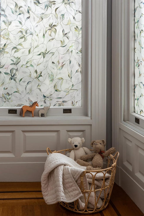 Artscape Flight Window Privacy Film with Textured Glass Pattern, Non-Adhesive & UV Protection, 24 x 36 inches