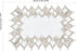 14x20 Set 2, (Set 2, White Linen Placemats of Neutral Earth Tones Beige Lace Coffee Table Topper Dresser Scarf Place