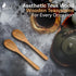 6 6 Inch Set INTAJ PCS Small Wooden Spoons, Honey Spoons for Tea, Hardwood Wooden Honey Teaspoon for Coffee, Little