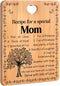 Gifts for Mom: Birthday Gifts with Warm Words 'Recipe for a Special Mom', Cutting Board 11 × 8.5× 0.4 inches
