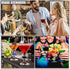Lasiyanor 26Pcs Wine Glass Charms - Silicone Drink Markers with Bottle Stopper for Parties