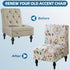 Armless Armless Accent Chair Cover Slipcover, Stretch Chair Slipper Super Fit Chair Furniture Protector Cover Slipcover