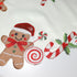 90 inches Gingerbread Table Runner Christmas Runners Embroidered Decorations Candy Cane Long for Kitchen Dinning Coffee
