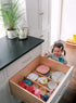 Fabsome Drawer Divider 6 Pack, Adjustable Bamboo Kitchen Organizers 17''-22'', Wooden Dresser Separators for Nursery