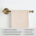 Antique Bronze Brass Hand Towel Bar, Rustproof Wall Mounted Towel Rack Hanger with Pattern Carving Design