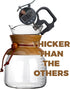 AGOGO Pour Over Coffeemaker Dripper, High Capacity 10 Cup Carafe with 304 Stainless Steel Filters