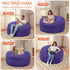 3Ft 3' HABUTWAY Bean Bag Chair Luxurious Velvet Ultra Soft Fur with High Rebound Memory Foam Bean Bag Chairs for Adults