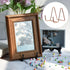uxcell 3Pcs 3 Inch Iron Plate Stand for Display, Decorative Easel for Picture, Photo, Book, Rose Gold
