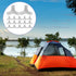 Yardwe 20pcs Tent Joint Canopy Fittings for Parties, Canopy Center Connector, Plastic White Awning