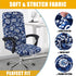 smiry Stretch Printed Computer Office Chair Covers, Soft Fit Universal Desk Chair Slipcovers
