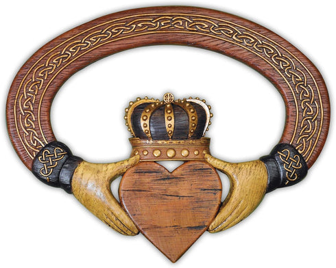 Abbey Gift Press Claddagh Wall Hanging and Card, Brown (54999T)
