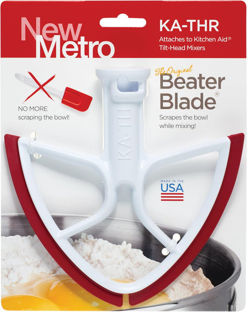 New Metro Design PC-THR BeaterBlade and Pouring Chute Set, Compatible with KitchenAid 4.5 Qt Tilt Head Mixer