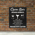 JennyGems Open Bar Hanging Wood Sign | Funny Wedding Reception Decor, Drunken Moments Will Be Photographed