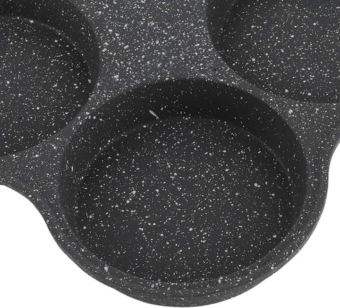 GLOGLOW Frying Pan, 14.4x7.7x1.0In Non-Stick Aluminum 4-Hole Pancake Omelet Maker, Practical Kitchen Utensil
