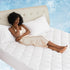 Sunflower Cooling Quilted Queen Mattress Protector, Extra Deep Pocket Queen Mattress Cover, Machine Washable