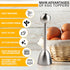 Set 2 2 Egg Shell Opener Pcs Egg Cups for Soft Boiled Eggs & Hard Boiled Eggs (Fits LXL Sizes), Pcs Spoons, Stainless