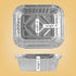 PLASTICPRO 20 Pack Disposable 1 LB Aluminum Takeout Tin Foil Baking Pans, 5'' x 6'' x 2'' Inch Bakeware for Cakes,