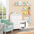 24 Inch Set 4, Forbena Wall Bookshelf for Kids Bedroom of White Floating Nursery Book Shelves for Baby Toddler Children