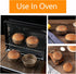 Mini Pie Pan Tart Tins, 4 Inch Cupcake Pan, Air Fryer Hamburger Bun Mold, 2 Sets