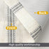 DriftAway Farmhouse Vertical Striped Linen Blend Valances, 18 Inch Blackout Kitchen Curtain Valance, 1 Panel for Living