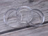 sowaka 9 Pcs Acrylic Clear Small Round Baseball Ring Stands, Easel Holders for Soft Ball, Tennis Ball, Spheres, Marbles
