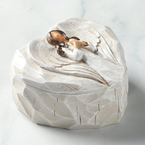 Hodao Angel Figurines - Sculpted Hand-Painted Keepsake Box Gift