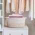 Medium Storage Basket with Handles, 17"L x 12.5"W x 8.5"H, Home Decor Towel Basket, Book & Magazine Storage (1 PCS