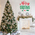 Moucuny 40 Set Pcs Christmas Glitter Artificial Picks Leaf Sprays Cedar Picks Glitter Berries Stems Tropical Leaf Pine