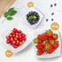 R-kay 6 Pack Square Plastic Serving Bowls - White Plastic bowls 8 oz - Small Plastic Bowls for Parties - Premium White Bowls For Weddings Catering And Birthday parties by R-kay